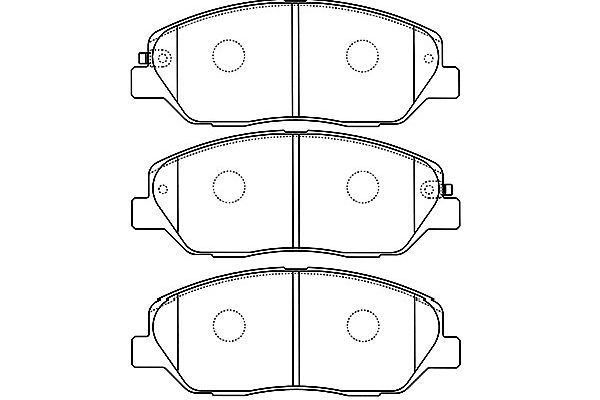 KAVO PARTS Комплект тормозных колодок, дисковый тормоз BP-3032